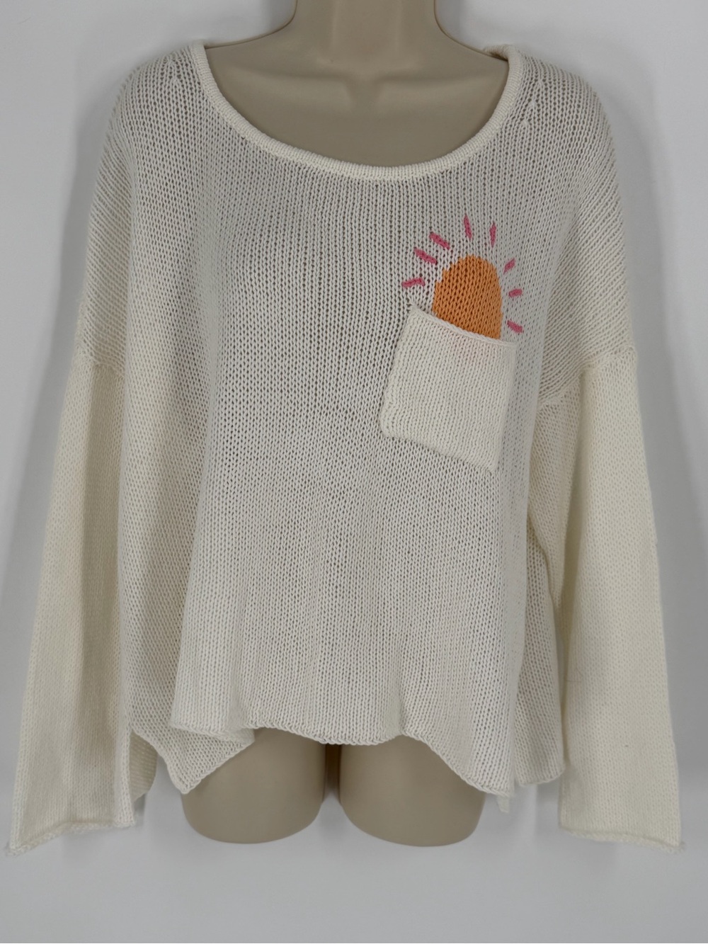 Wooden Ships Paola Buendia “Pocket Full Of Sunshine” Sweater M Coastal Whimsical - Picture 3 of 10